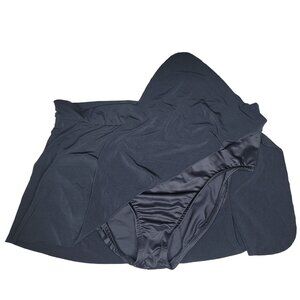 Magicsuit Athletic Skort swim skirt black. Comfortable coverage.